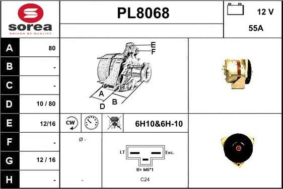 SNRA PL8068 - Ģenerators autospares.lv