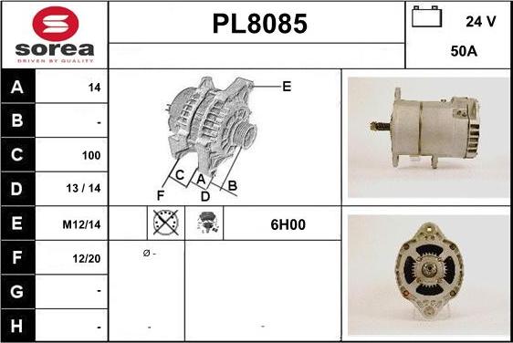 SNRA PL8085 - Ģenerators autospares.lv