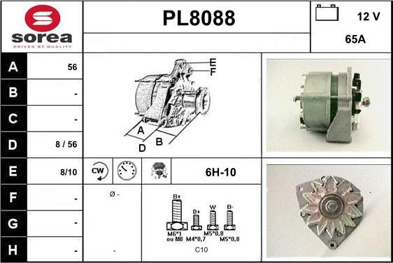 SNRA PL8088 - Генератор www.autospares.lv