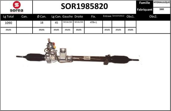 SNRA SOR1985820 - Stūres mehānisms www.autospares.lv