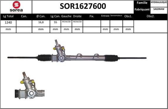 SNRA SOR1627600 - Stūres mehānisms www.autospares.lv