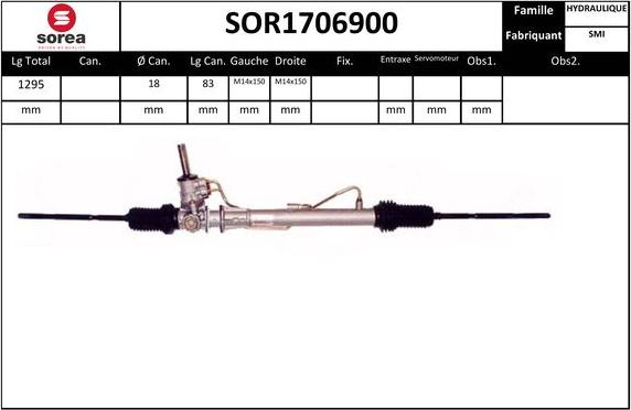 SNRA SOR1706900 - Stūres mehānisms www.autospares.lv