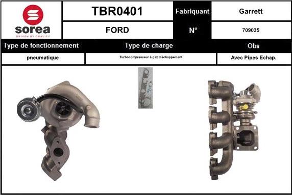 SNRA TBR0401 - Kompresors, Turbopūte autospares.lv