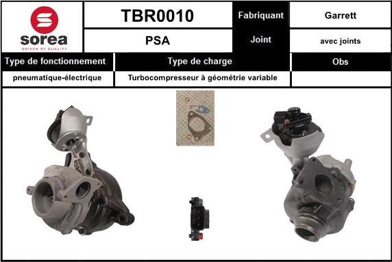 SNRA TBR0010 - Kompresors, Turbopūte autospares.lv