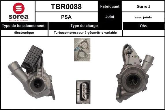 SNRA TBR0088 - Kompresors, Turbopūte www.autospares.lv