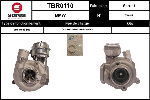 SNRA TBR0110 - Kompresors, Turbopūte autospares.lv