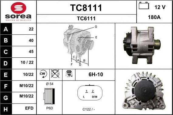 SNRA TC8111 - Ģenerators autospares.lv