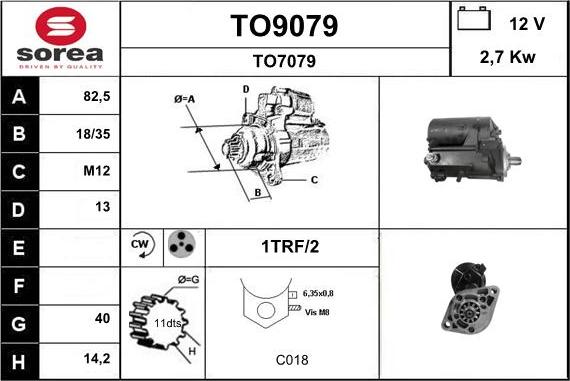 SNRA TO9079 - Starter www.autospares.lv