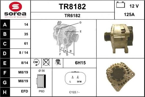 SNRA TR8182 - Генератор www.autospares.lv