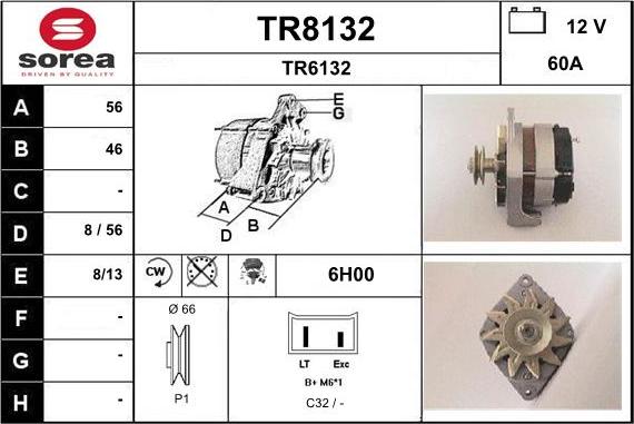 SNRA TR8132 - Ģenerators autospares.lv