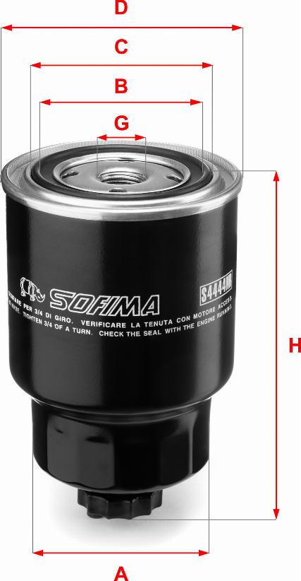 Sofima S 4444 NR - Degvielas filtrs www.autospares.lv