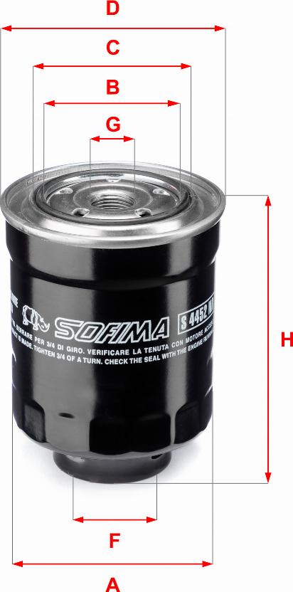 Sofima S 4452 NR - Fuel filter www.autospares.lv