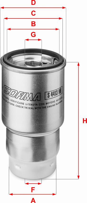 Sofima S 4413 NR - Fuel filter www.autospares.lv