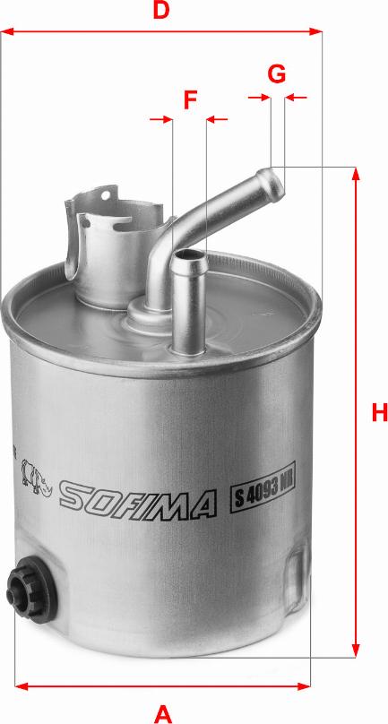 Sofima S 4093 NR - Degvielas filtrs www.autospares.lv