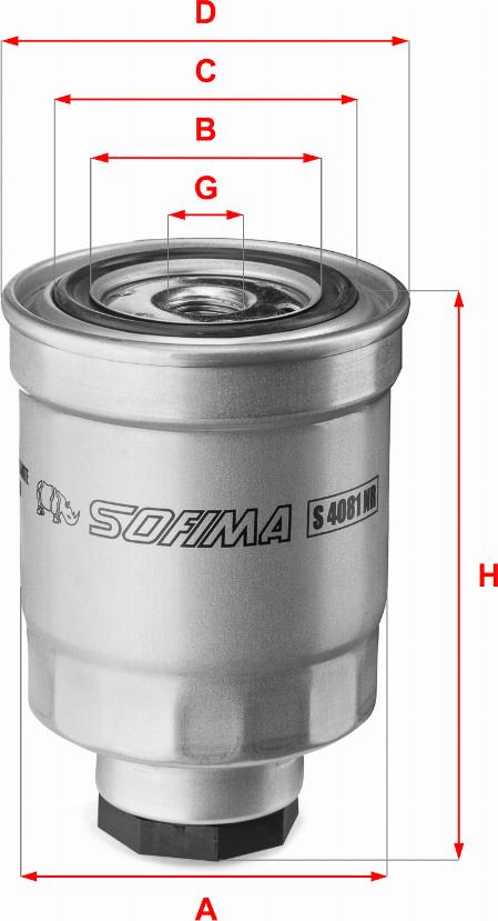 Sofima S 4081 NR - Degvielas filtrs www.autospares.lv