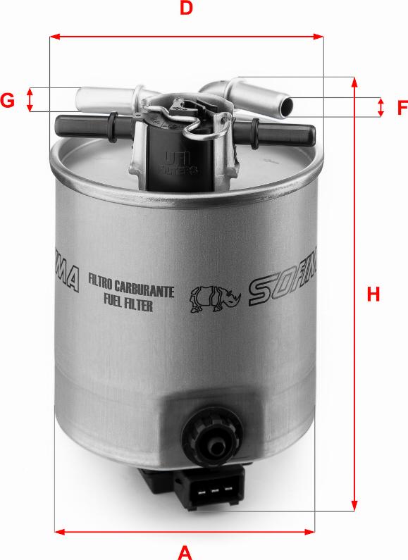 Sofima S 4025 NR - Fuel filter www.autospares.lv