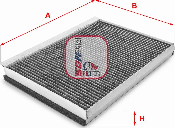 Sofima S 4161 CA - Filtrs, Salona telpas gaiss www.autospares.lv