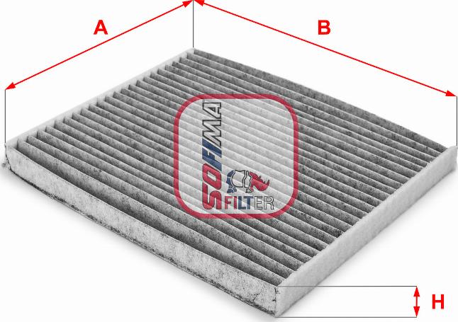 Sofima S 4162 CA - Filter, interior air www.autospares.lv