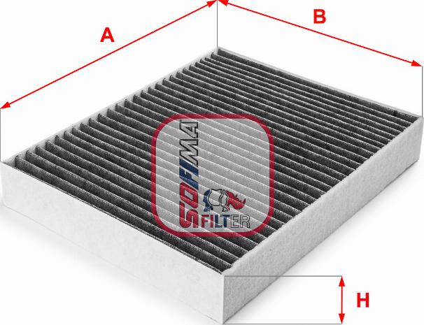 Sofima S 4312 CA - Filtrs, Salona telpas gaiss www.autospares.lv