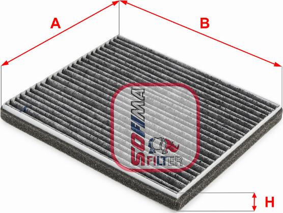 Sofima S 4264 CA - Filter, interior air www.autospares.lv