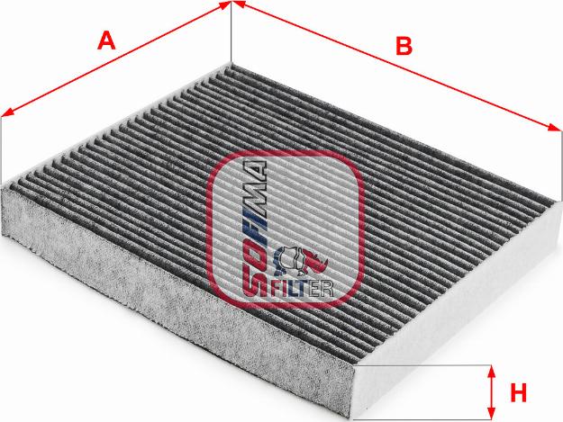 Sofima S 4284 CA - Filter, interior air www.autospares.lv