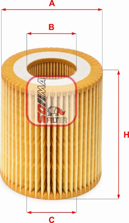 Sofima S 5049 PE - Oil Filter www.autospares.lv