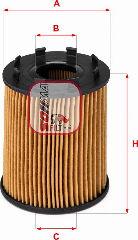 Sofima S 5043 PE - Oil Filter www.autospares.lv