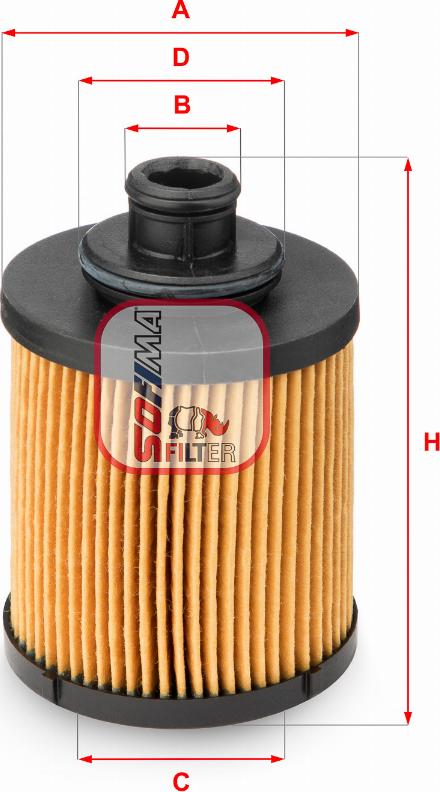 Sofima S 5031 PE - Oil Filter www.autospares.lv