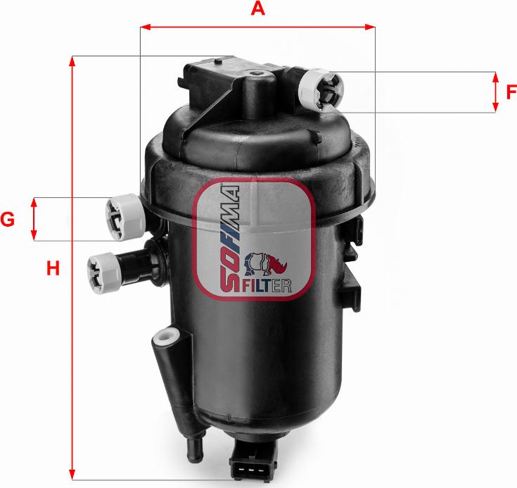 Sofima S 5112 GC - Degvielas filtrs autospares.lv