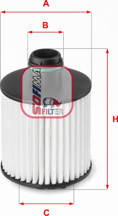 Sofima S 5139 PE - Oil Filter www.autospares.lv