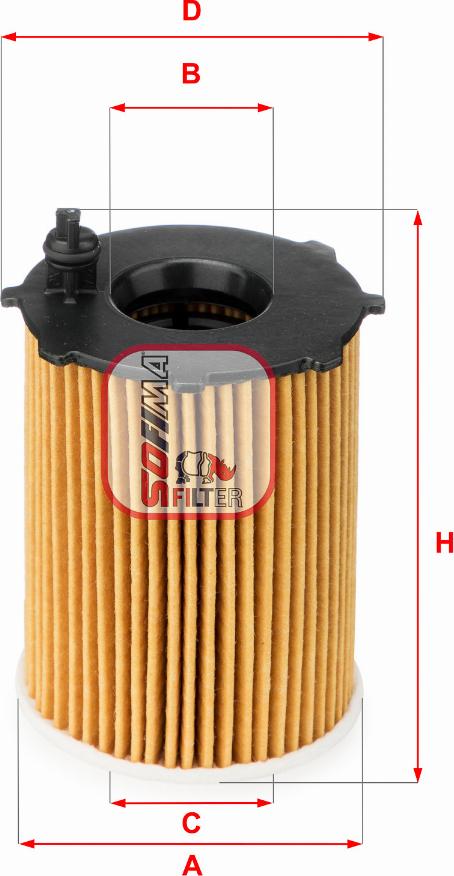 Sofima S 5128 PE - Oil Filter www.autospares.lv