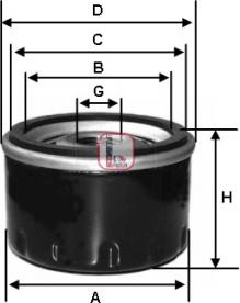 Sofima S 3278 R - Eļļas filtrs autospares.lv