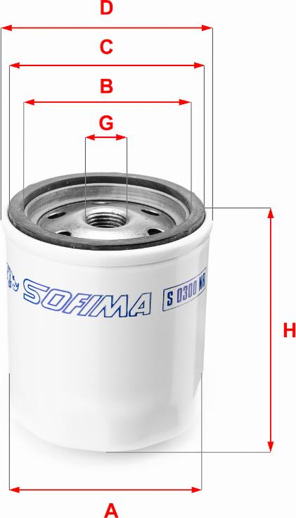 Sofima S 0300 NR - Degvielas filtrs autospares.lv