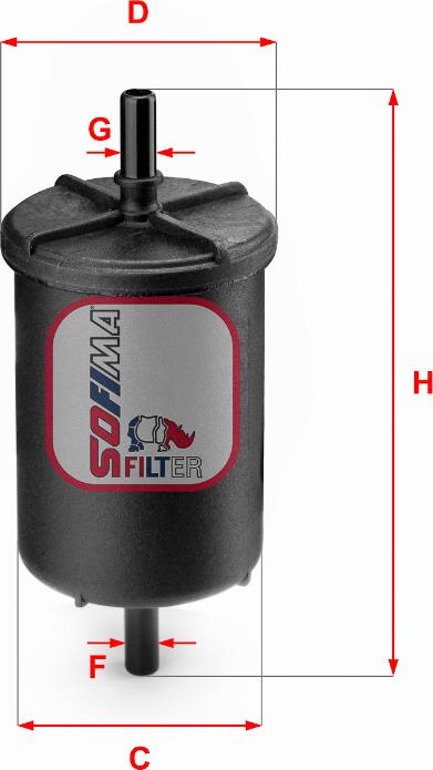 Sofima S 1948 B - Fuel filter www.autospares.lv