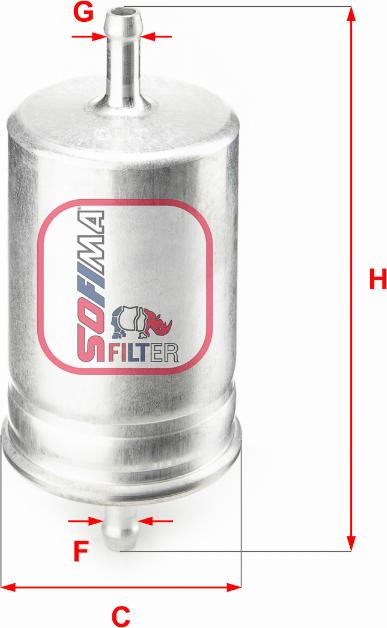 Sofima S 1510 B - Fuel filter www.autospares.lv