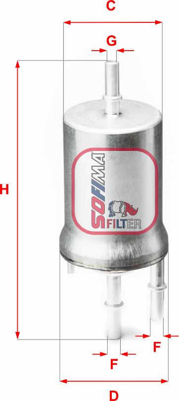 Sofima S 1845 B - Degvielas filtrs www.autospares.lv