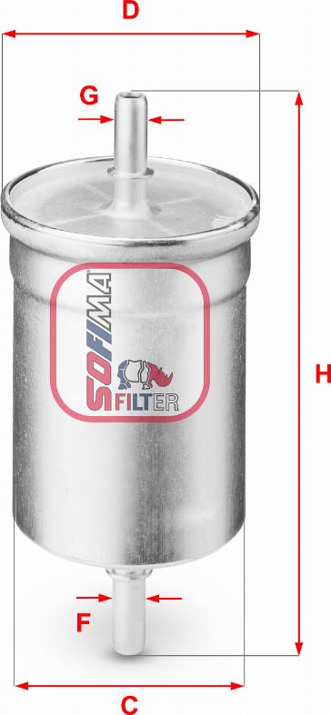 Sofima S 1710 B - Fuel filter www.autospares.lv