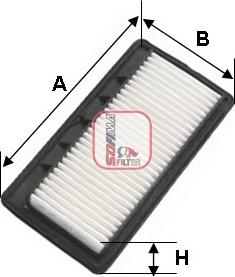 Sofima S 3496 A - Gaisa filtrs www.autospares.lv