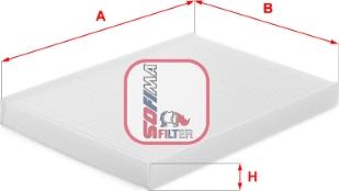 Sofima S 3448 C - Filter, interior air www.autospares.lv