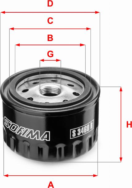 Sofima S 3460 R - Масляный фильтр www.autospares.lv