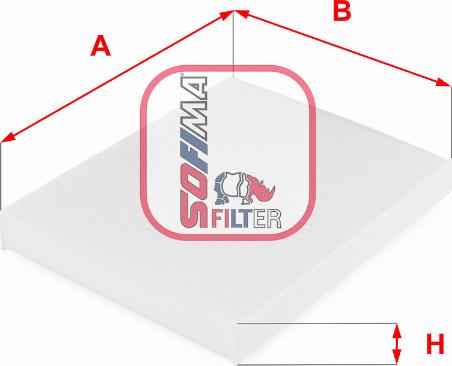 Sofima S 3043 C - Filter, interior air www.autospares.lv