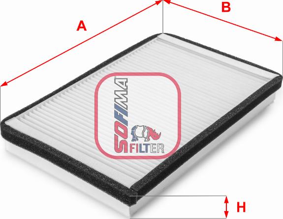 Sofima S 3033 C - Filter, interior air www.autospares.lv