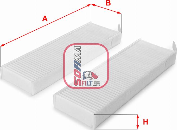 Sofima S 3154 C - Filtrs, Salona telpas gaiss autospares.lv