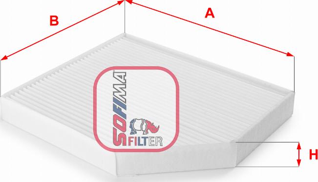 Sofima S 3153 C - Filter, interior air www.autospares.lv