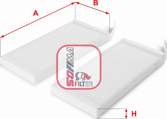 Sofima S 3164 C - Filtrs, Salona telpas gaiss autospares.lv