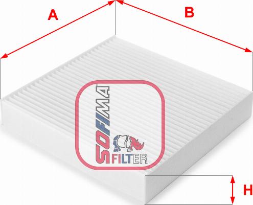 Sofima S 3109 C - Filter, interior air www.autospares.lv