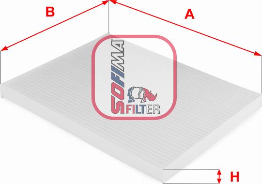 Sofima S 3124 C - Filtrs, Salona telpas gaiss www.autospares.lv