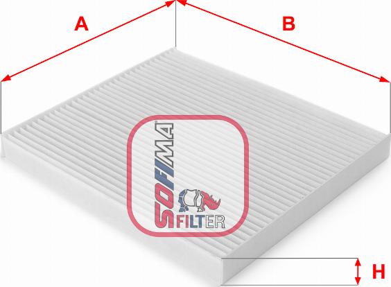 Sofima S 3125 C - Filter, interior air www.autospares.lv