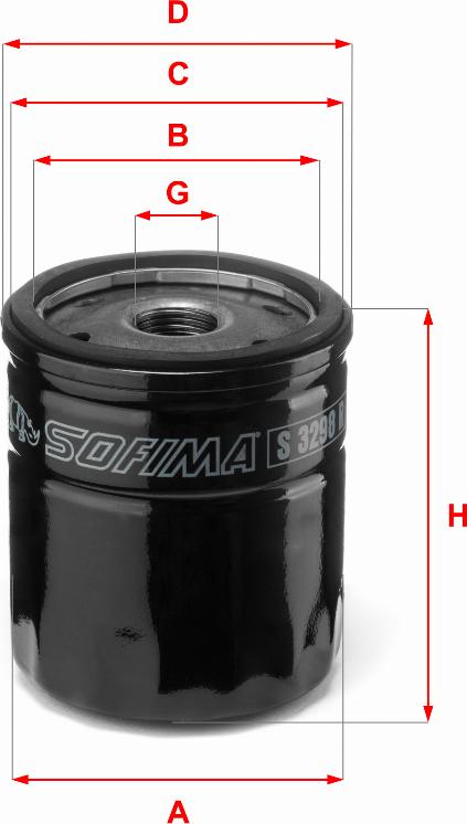 Sofima S 3298 R - Oil Filter www.autospares.lv