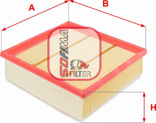 Sofima S 3297 A - Air Filter, engine www.autospares.lv